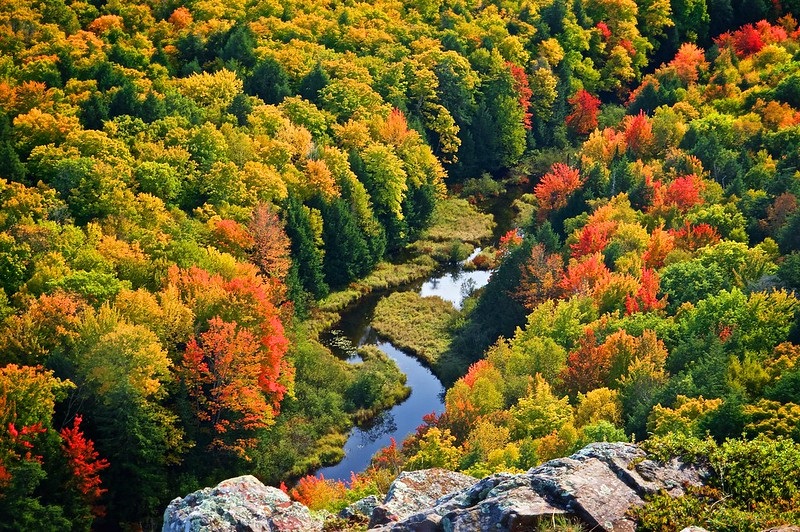 fall color tour three rivers mi