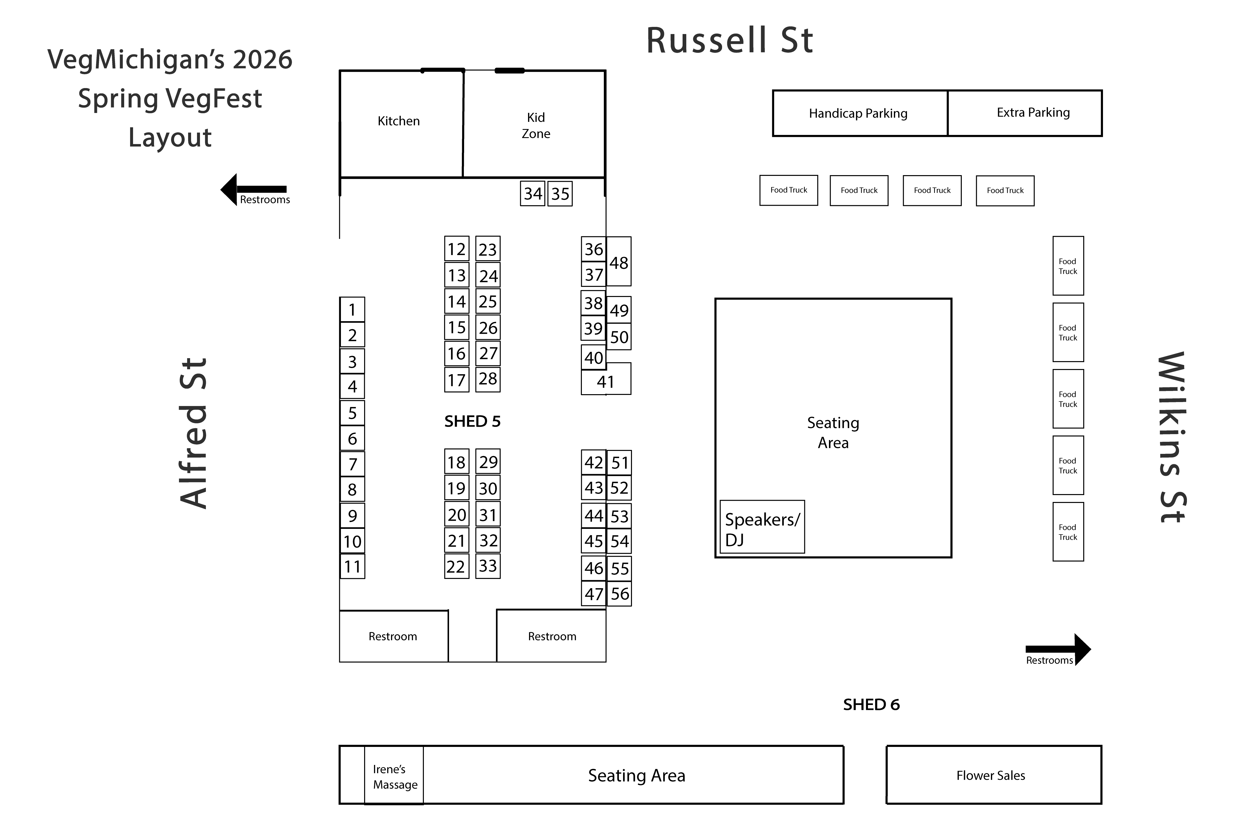 2026 Spring VegFest Map Layout